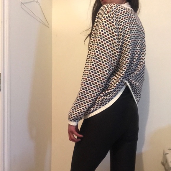 Vintage retro old school knitted granny sweater - Picture 6 of 8